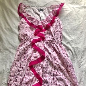 LOFT Pink midi dress